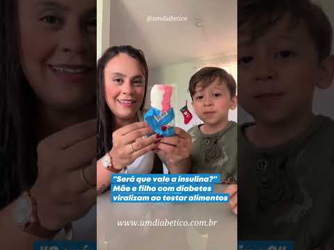 "Será que vale a insulina?" Mãe e filho com diabetes viralizam ao testar alimentos | Tom Bueno