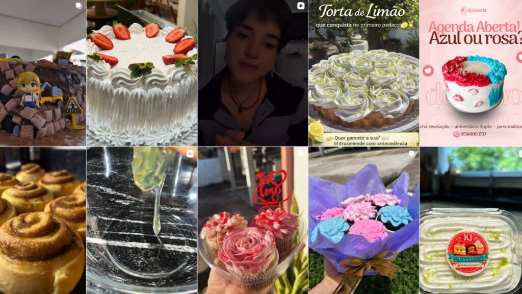 “Às vezes não consigo nem ficar em pé”: confeiteira com diabetes tipo 1 relata que neuropatia e insuficiência venosa a impedem de trabalhar; desabafo emociona 2 Trabalhos da confeiteira com diabetes tipo 1