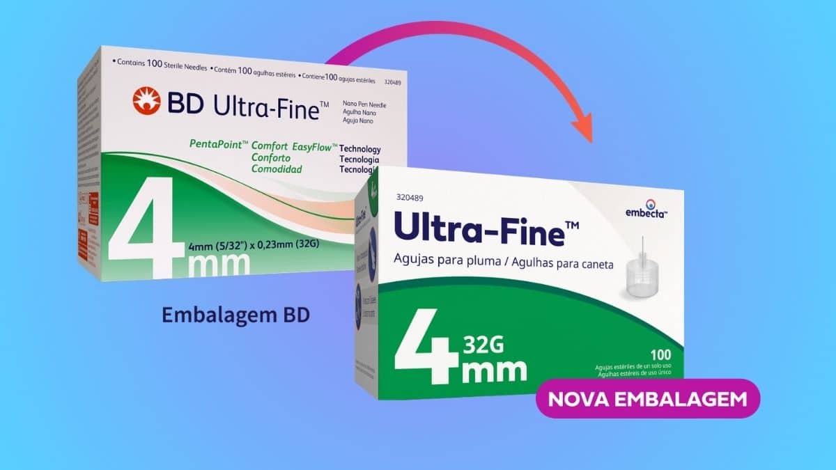 Agulhas e seringas de insulina BD passam para embecta
