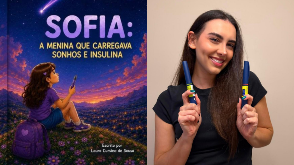 Médica com diabetes tipo 1 transforma a própria história em livro infantil para inspirar crianças Médica com diabetes tipo 1 transforma história em livro.