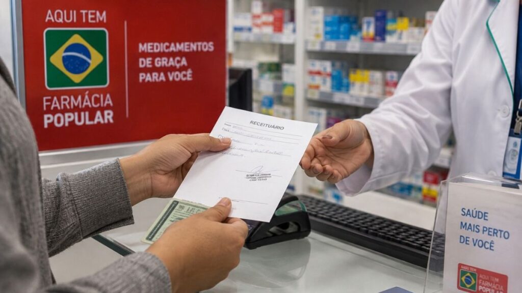 7 remédios para diabetes oferecidos pela Farmácia Popular; veja quais são gratuitos Pessoa apresenta receita em farmácia credenciada ao Farmácia Popular para retirar remédios gratuitos para diabetes.
