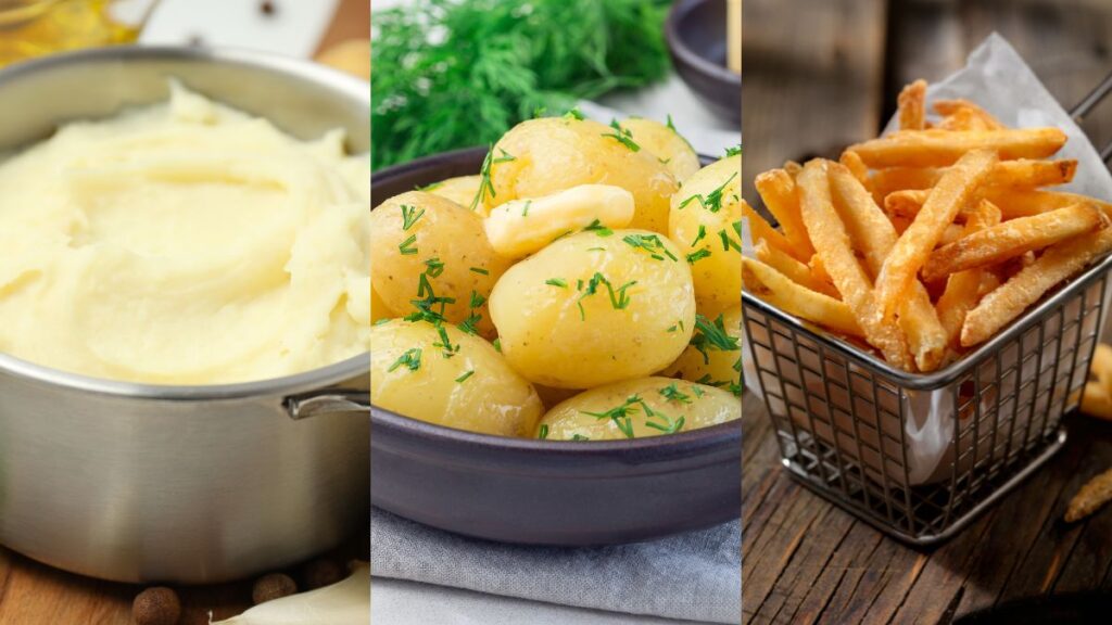 Batata assada, purê ou frita: descubra qual a melhor opção pra quem tem diabetes batata frita pure